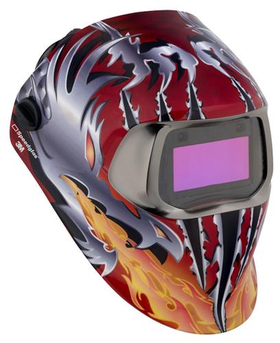 3M Lashelm Speedglas 100V, kleur 8-12, Razor Dragon