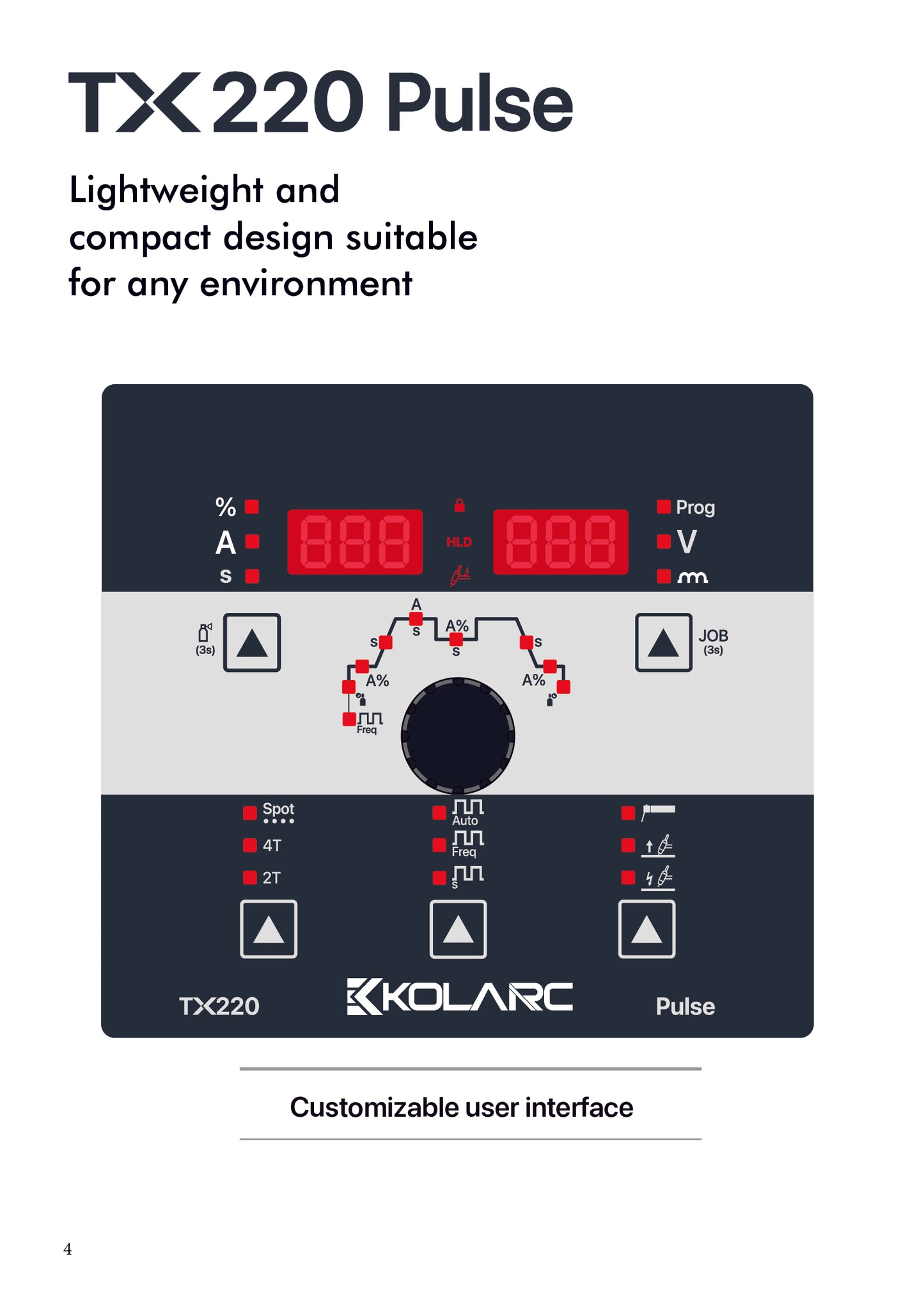 KOLARC TX 220 Pulse volwaardig Tig apparaat op 220 Volt.