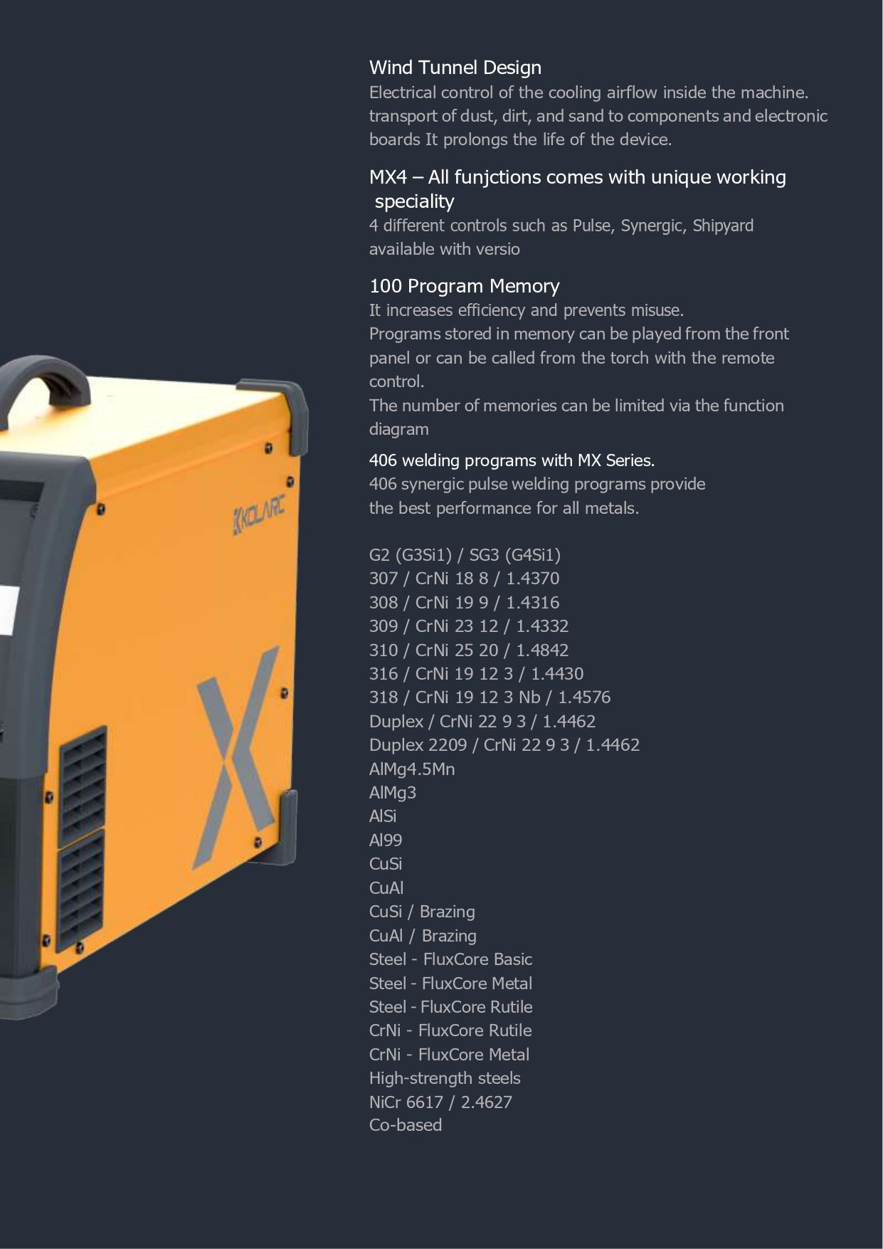 KOLARC MX 220 C Pulse, unieke compacte betaalbare 220Volt pulse lasapparaat.