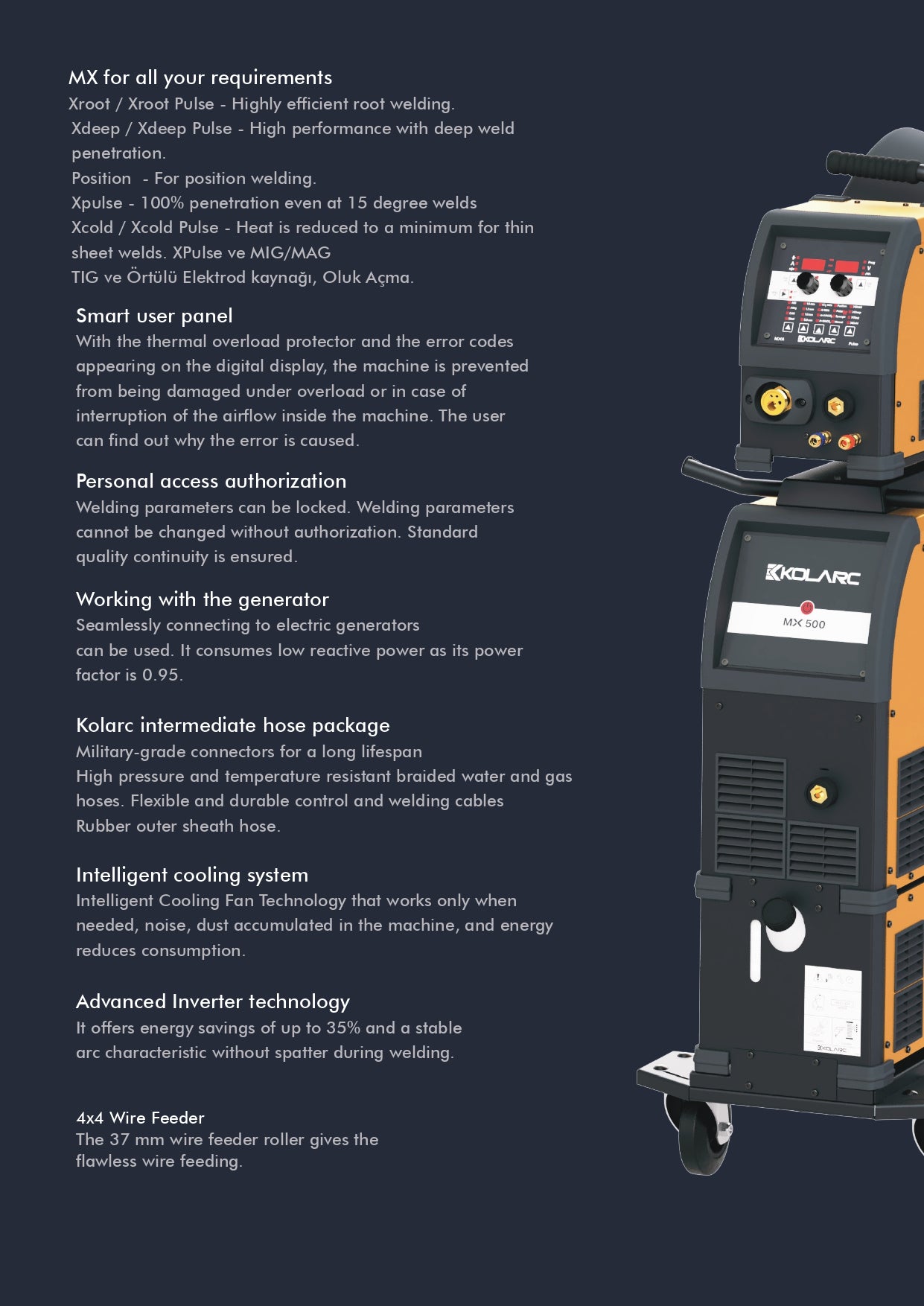KOLARC MX500 W Pulse Vloeistof gekoeld