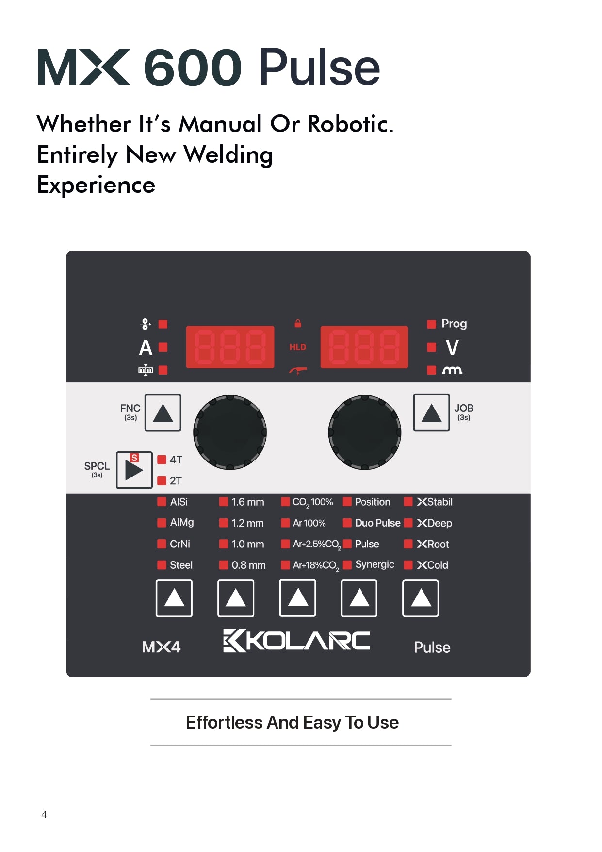 KOLARC MX600 W Pulse Vloeistofgekoeld