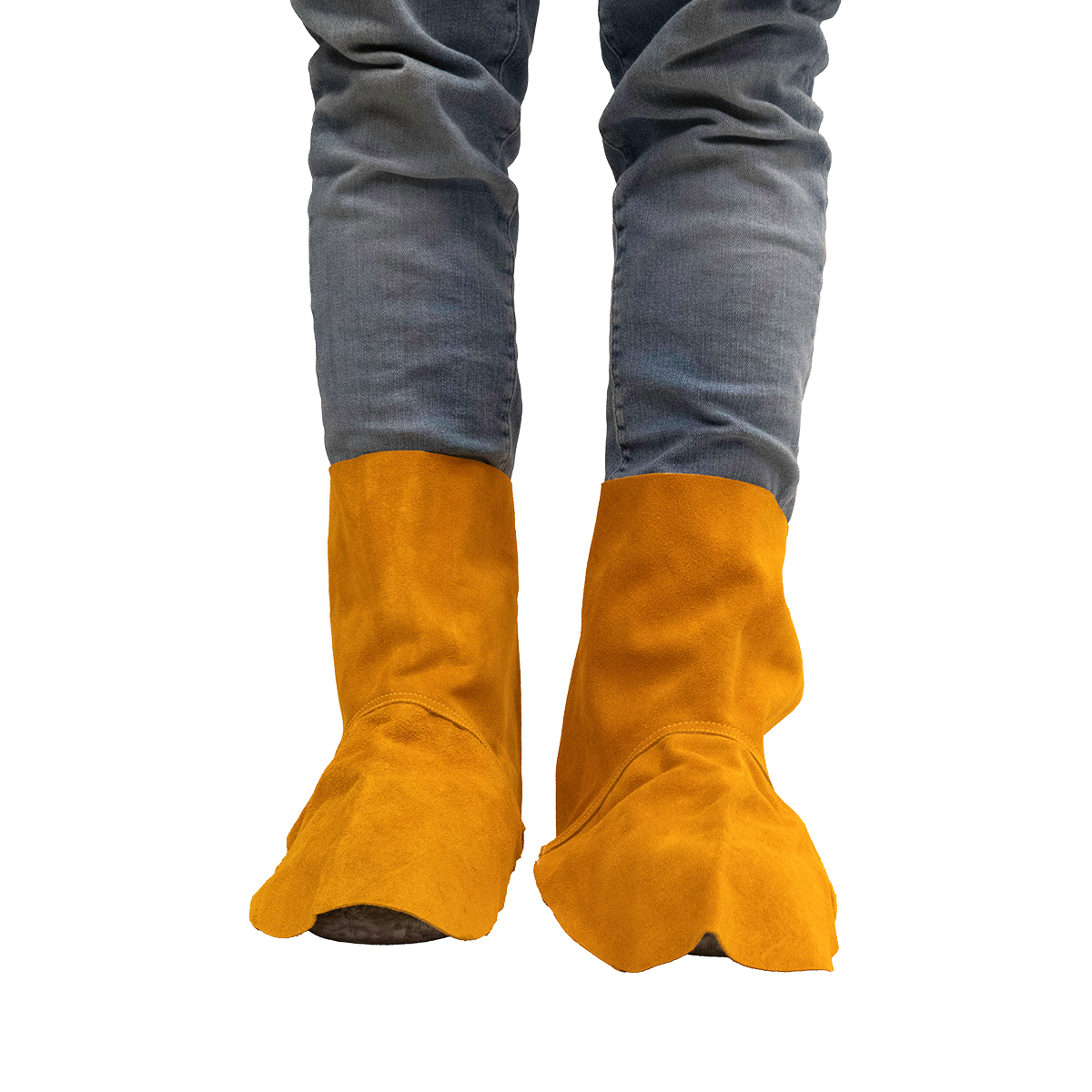 Leren scheenbeschermers, lengte 37 cm