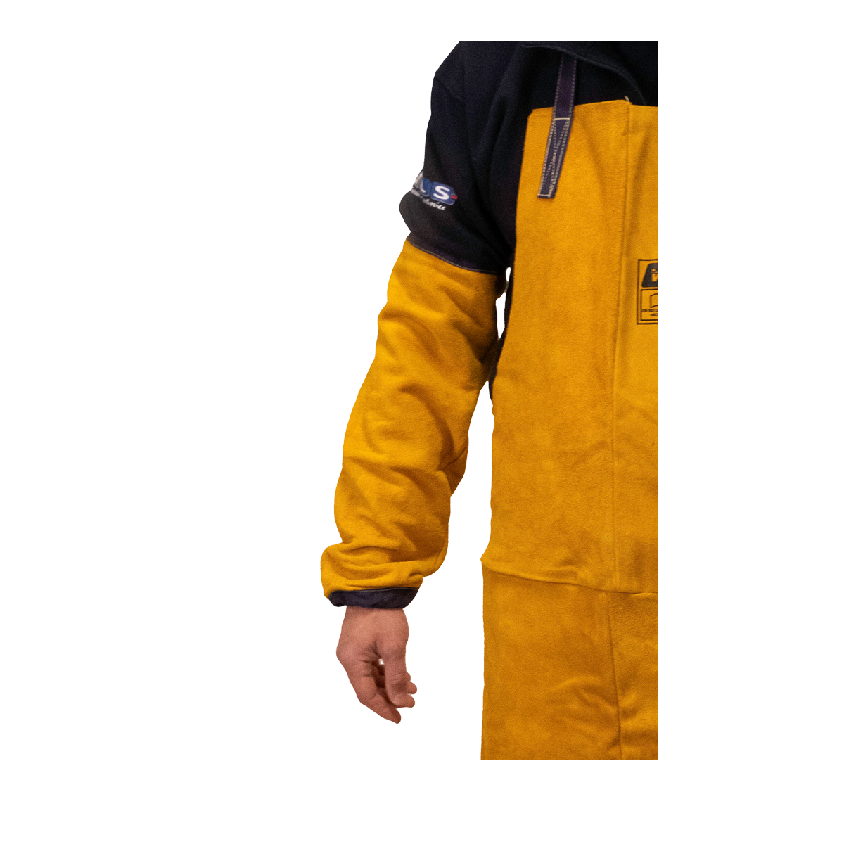 Set van nerflederen lasmouwen lengte 51 cm