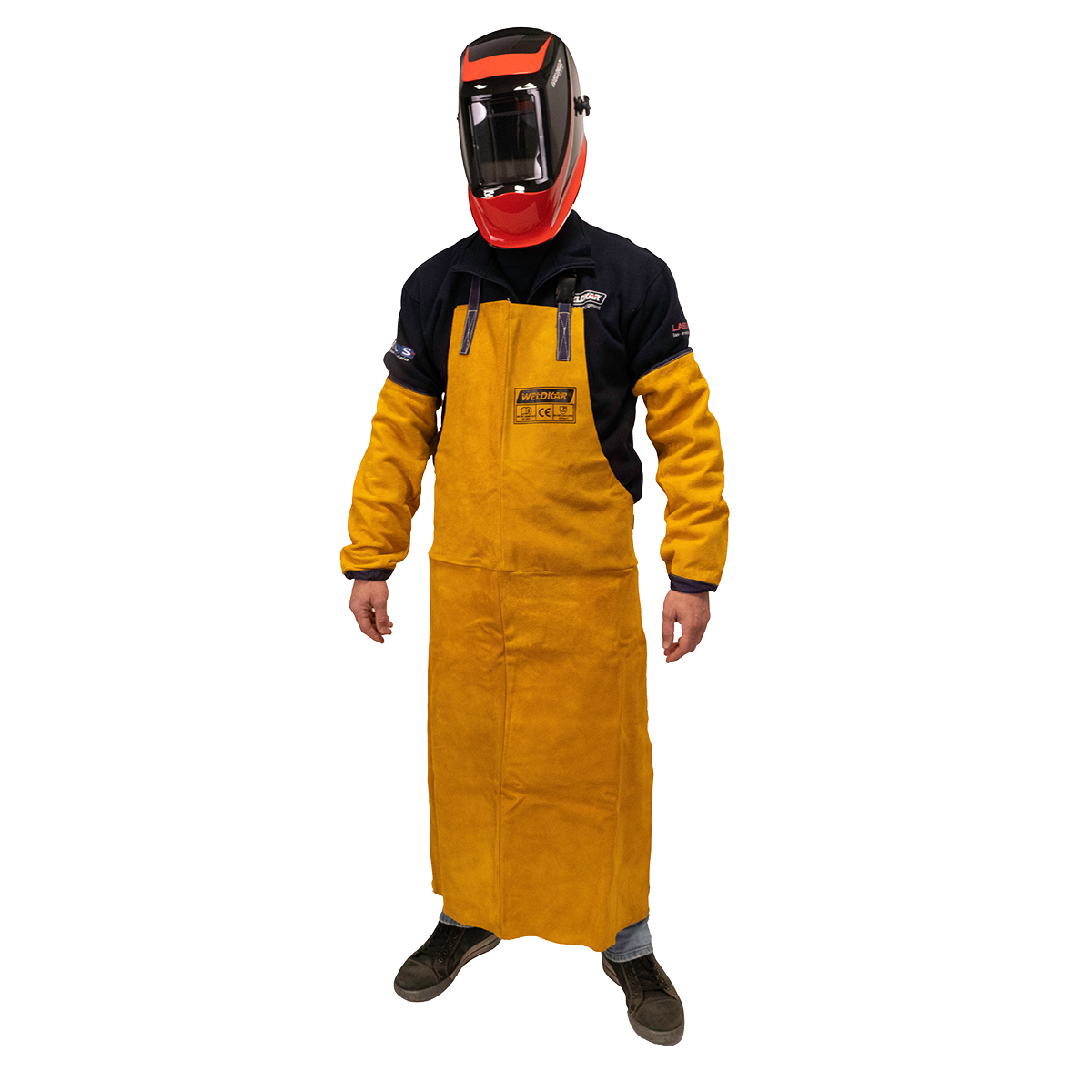 SplitLederen lasschort 80 * 120 cm 1