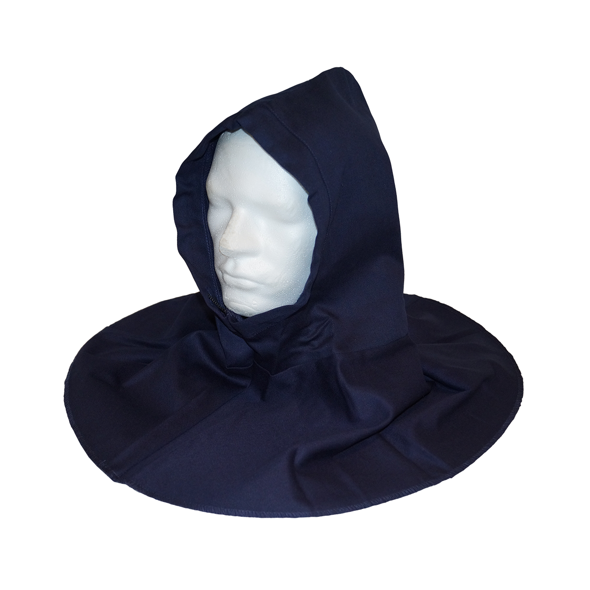 Hoofd en hals bescherming met deze monnikskap