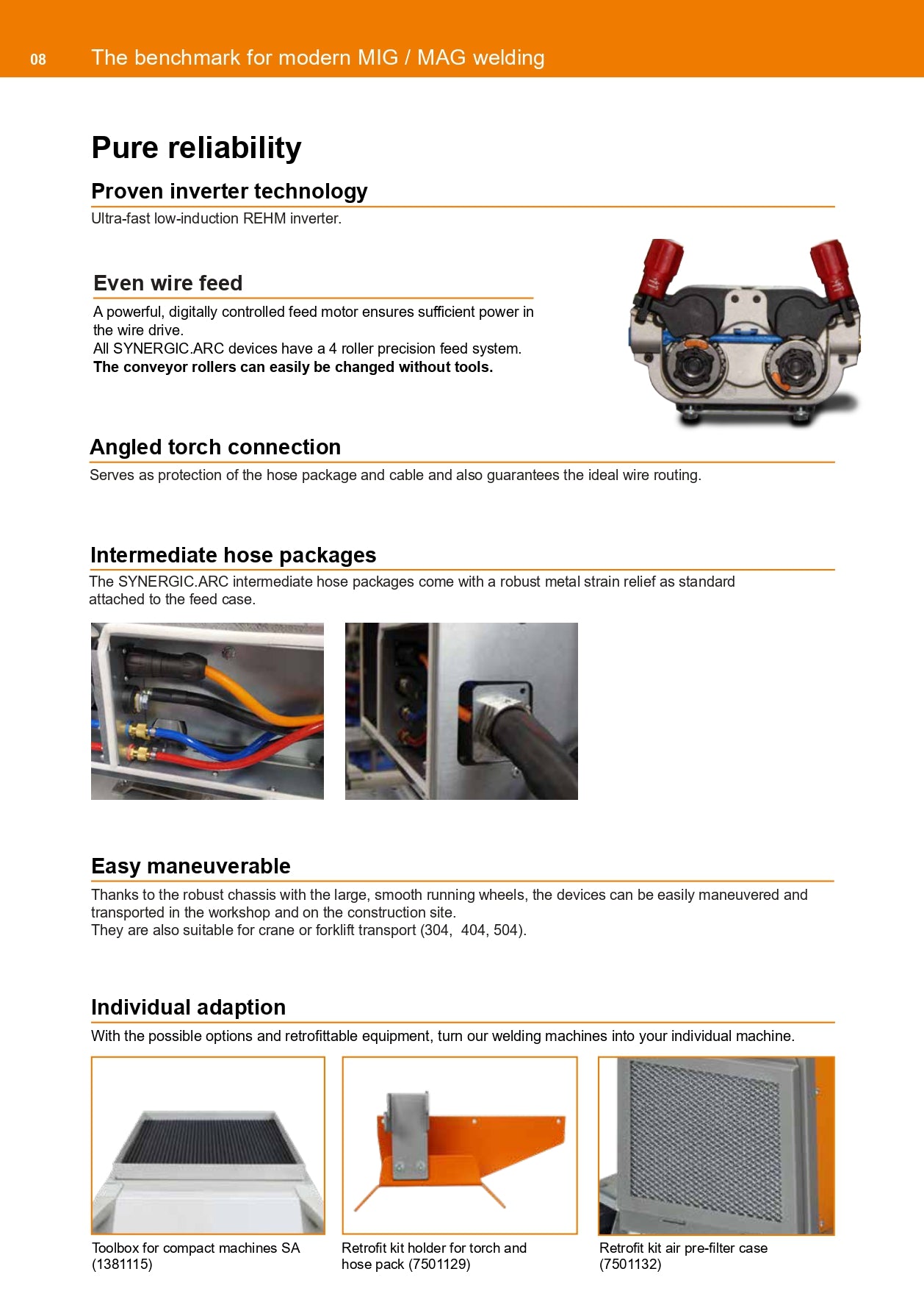 Rehm Synergic.arc 304 S met en zonder draadkoffer prijs vanaf € 3.020,-