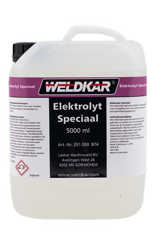 Reinigingselektrolyt Weldkar Special 5 Liter  RVS Reiniging  van € 177,93 voor € 169,-