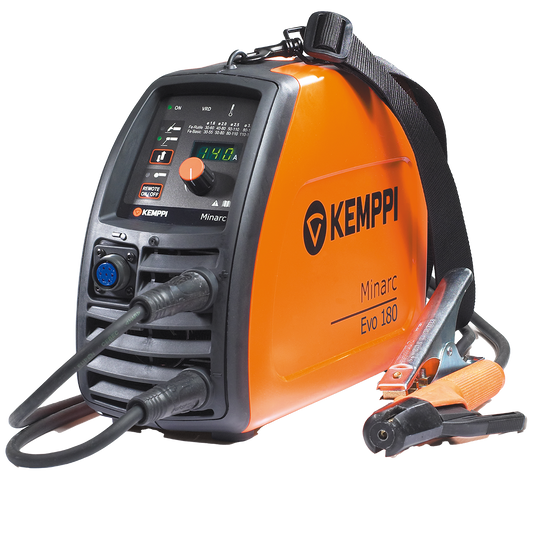 MMA Inverter Kemppi Minarc EVO 180 PFC, incl. kabels 220 Volt van € 936,- voor € 899,-